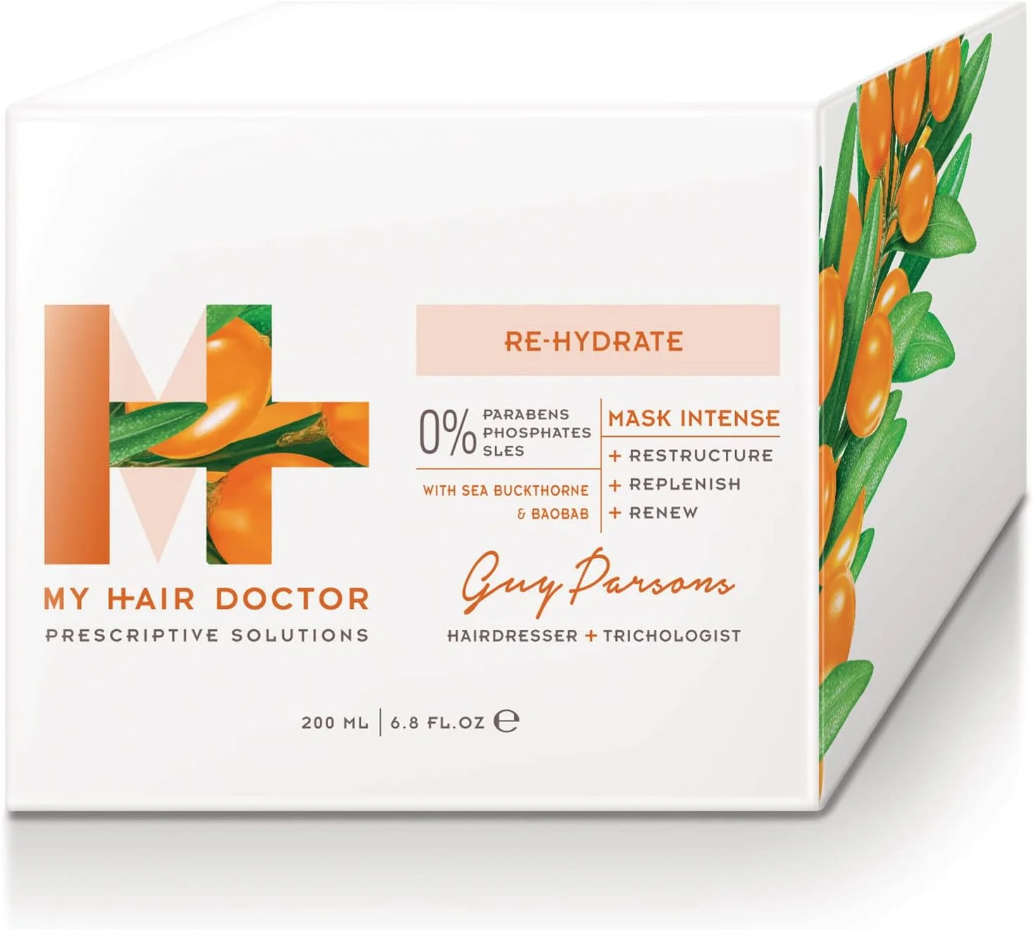 ماسک موی آبرسان روغن آرگان قوی MY HAIR DOCTOR برای موهای خشک و آسیب دیده | فاقد سولفات، ماسک موی وگان قوی 200 میلی لیتر