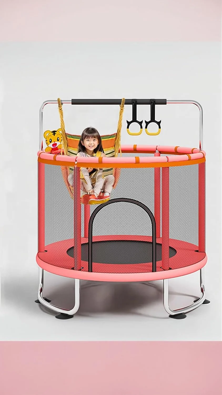 ترامپولین 1.2 متری Sweet seven برای کودکان - ترامپولین سرپوشیده/فضای باز کودک نوپا با توری محافظ ایمنی، حلقه بالایی تقویت شده، حلقه بسکتبال - اسباب بازی های ترامپولین سرگرم کننده کودک - هدیه تولد! ترامپولین 1.2 متری Sweet seven برای کودکان - ترامپولین سرپوشیده/فضای باز کودک نوپا با توری محافظ ایمنی، حلقه بالایی تقویت شده، حلقه بسکتبال - اسباب بازی های ترامپولین سرگرم کننده کودک - هدیه تولد!