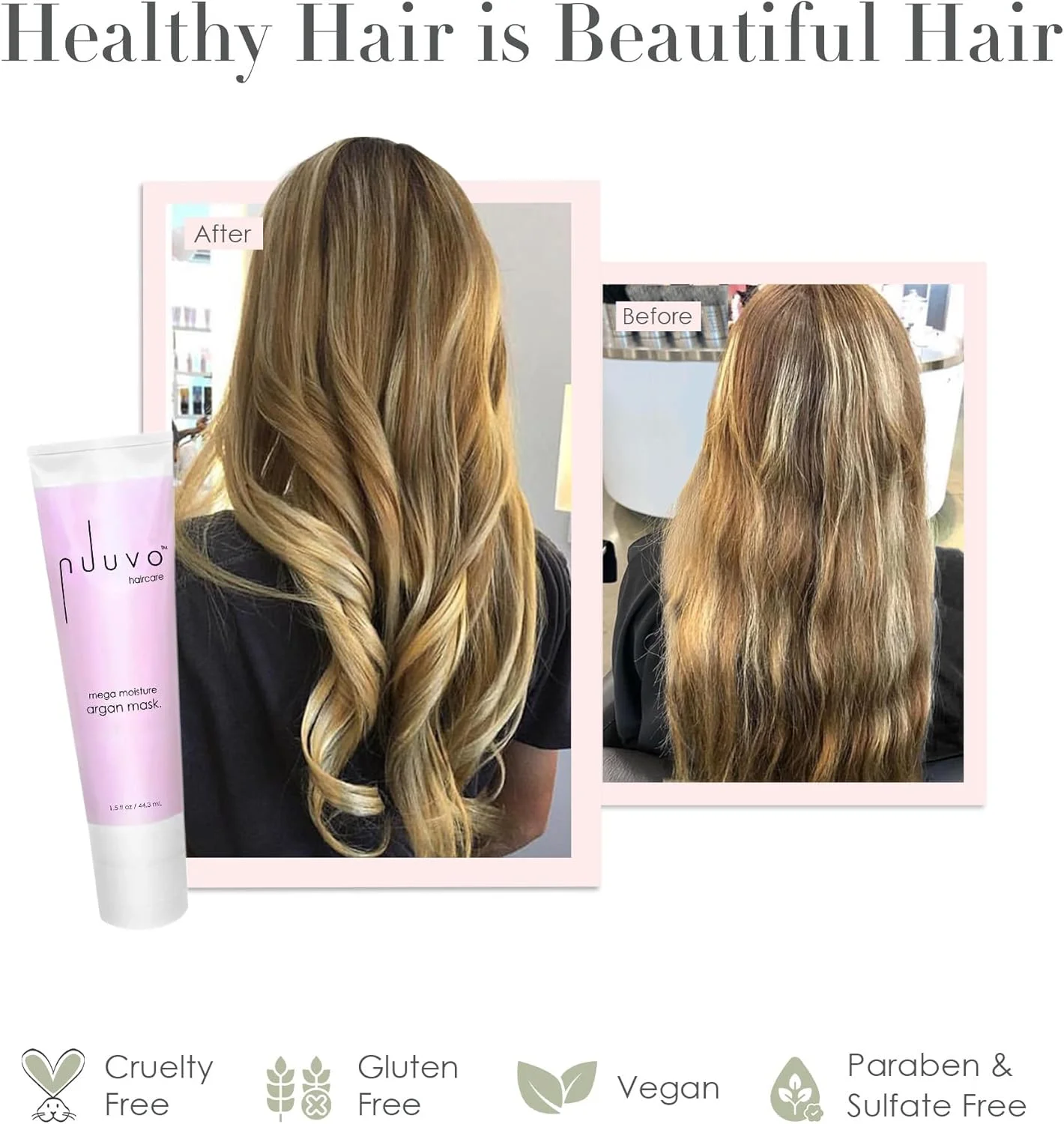 ماسک مو روغن آرگان Nuuvo Haircare | ماسک مو با نرم کننده عمیق برای موهای خشک و آسیب دیده | ماسک درمانی مرطوب کننده مگا برای انواع مو | بدون سولفات، بدون پارابن، بدون تست حیوانی 42 گرم