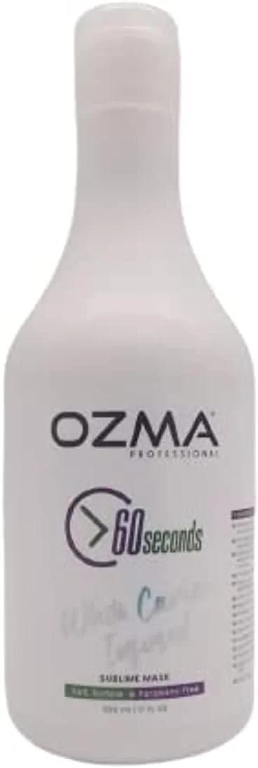 ماسک موی ترمیم کننده خاویار سفید 60 ثانیه ای حرفه ای ازما برای ترمیم موهای خشک یا آسیب دیده - 1 دقیقه برای معکوس کردن آسیب مو ناشی از دکلره، رنگ، خدمات شیمیایی و حرارت. 500 میلی لیتر