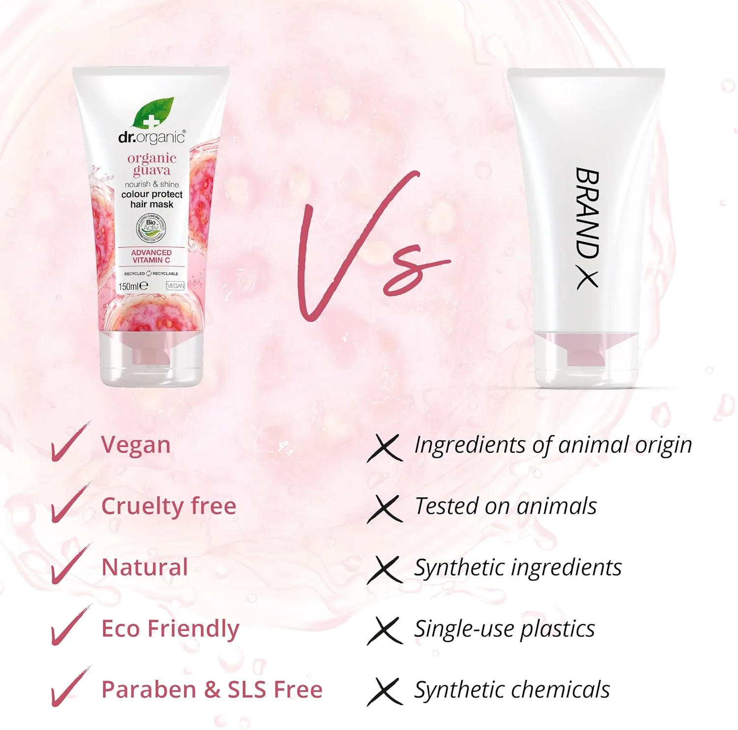 ماسک مو محافظ رنگ مو دکتر ارگانیک با عصاره گواوا، طبیعی، وگان، بدون تست حیوانی، فاقد پارابن و SLS، 150 میلی لیتر ماسک مو محافظ رنگ مو دکتر ارگانیک با عصاره گواوا، طبیعی، وگان، بدون تست حیوانی، فاقد پارابن و SLS، 150 میلی لیتر