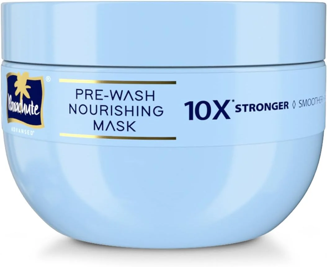 ماسک موی مغذی قبل از حمام پاراشوت ادونسد برای پوست سر و مو | سلامت کامل مو، 10 برابر موهای قوی تر و موهای صاف تر با پروتئین شیر نارگیل، آووکادو و آجیل ماکادمیا | مناسب انواع مو، 250 میلی لیتر، 1 عدد، آبی