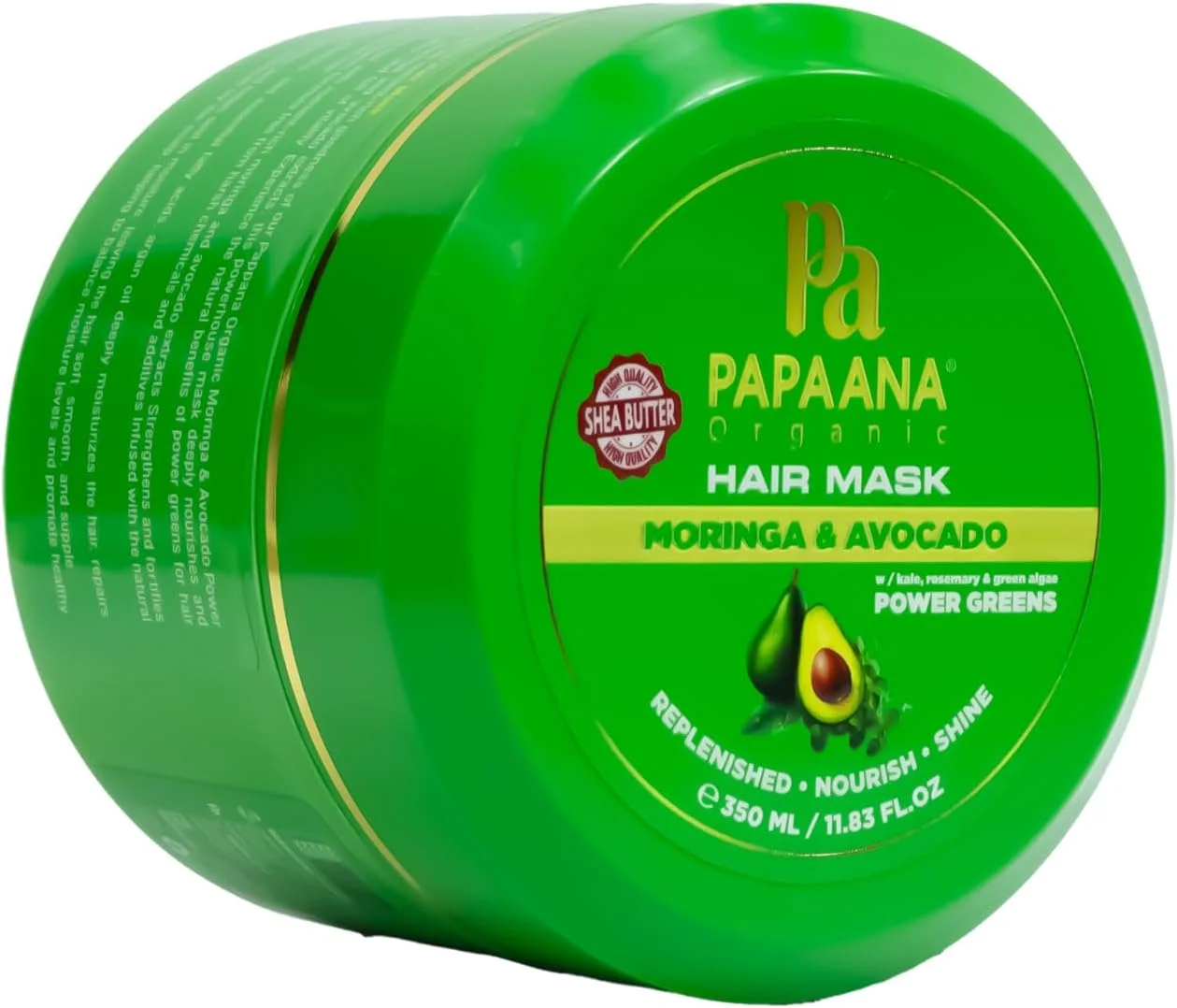 ماسک موی ارگانیک پاپائانا، مورینگا و آووکادو با شی باتر، 350 میلی لیتر
