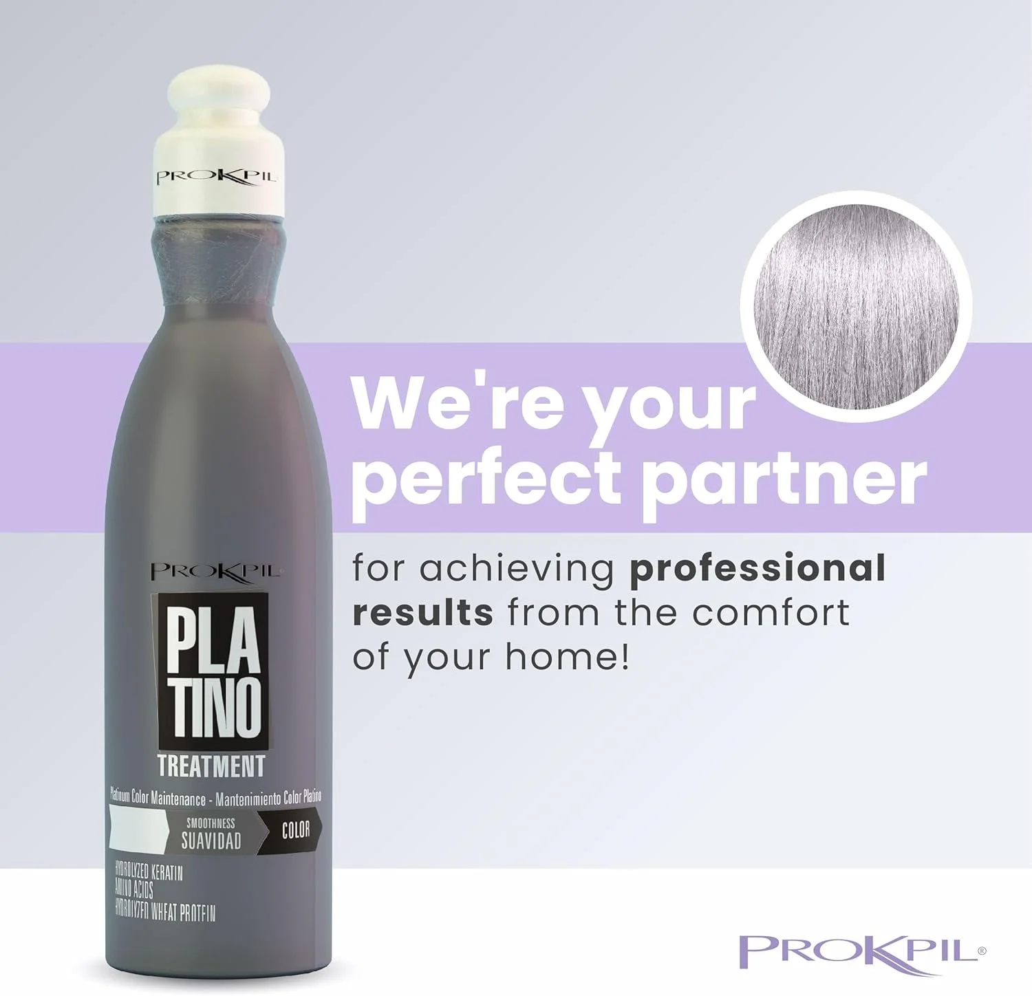 ماسک مو پروکپیل پلاتینیوم برای حفظ رنگ موهای پلاتینیوم خاکستری نقره ای، درمان و نگهداری طبیعی، رنگساژ نقره ای، خاکستری 300 میلی لیتر ماسک مو پروکپیل پلاتینیوم برای حفظ رنگ موهای پلاتینیوم خاکستری نقره ای، درمان و نگهداری طبیعی، رنگساژ نقره ای، خاکستری 300 میلی لیتر