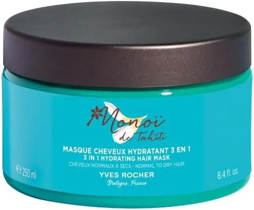 ماسک موی مرطوب کننده 3 در 1 Yves Rocher Monoï - مراقبت مغذی و لطافت - حاوی مونوئی تاهیتی - موهای نرم و درخشان - بدون سیلیکون - 250 میلی لیتر ماسک موی مرطوب کننده 3 در 1 Yves Rocher Monoï - مراقبت مغذی و لطافت - حاوی مونوئی تاهیتی - موهای نرم و درخشان - بدون سیلیکون - 250 میلی لیتر