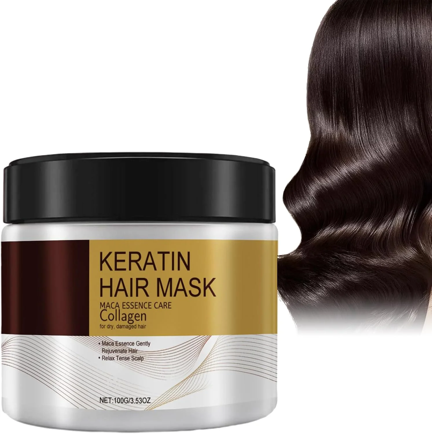 ماسک مو کراتین Xiquzal با کلاژن، ترمیم و آبرسانی عمیق موهای خشک و آسیب دیده، فرمول مغذی، آبرسانی برای موهای فر، صاف، نازک و ظریف (04) ماسک مو کراتین Xiquzal با کلاژن، ترمیم و آبرسانی عمیق موهای خشک و آسیب دیده، فرمول مغذی، آبرسانی برای موهای فر، صاف، نازک و ظریف (04)