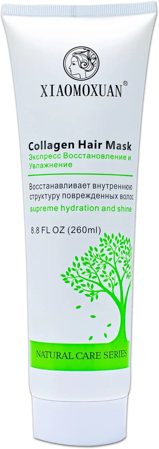 ماسک کلاژن ارگانیک Xiaomoxuan - مرطوب کننده و نرم کننده عمقی طبیعی برای موهای خشک و آسیب دیده - درمان براق کننده گیاهی و ماسک ترمیم موخوره ماسک کلاژن ارگانیک Xiaomoxuan - مرطوب کننده و نرم کننده عمقی طبیعی برای موهای خشک و آسیب دیده - درمان براق کننده گیاهی و ماسک ترمیم موخوره