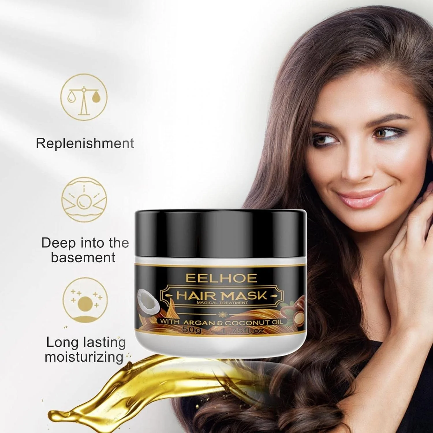 ماسک مو یئوپائو برای موهای فر، ماسک موی روغنی برای موهای خشک و آسیب دیده، کرم حجم دهنده فر برای ترمیم عمقی موهای آسیب دیده و تغذیه پوست سر ماسک مو یئوپائو برای موهای فر، ماسک موی روغنی برای موهای خشک و آسیب دیده، کرم حجم دهنده فر برای ترمیم عمقی موهای آسیب دیده و تغذیه پوست سر