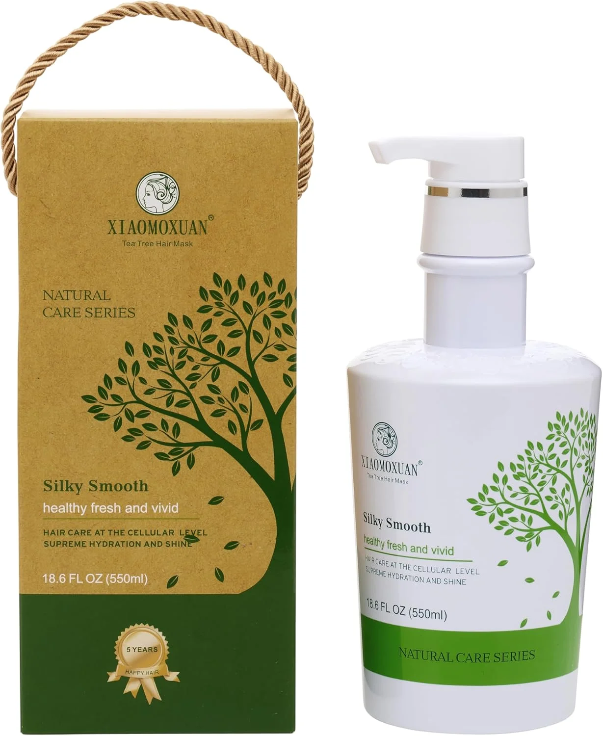 ماسک مو مرطوب کننده Xiaomoxuan ابریشمی و صاف - روغن درخت چای طبیعی مغذی مو و پوست سر - آبرسانی عمیق برای ترمیم موهای خشک، شکننده و موخوره - ماسک مو ویتامینه درمان وز مو ماسک مو مرطوب کننده Xiaomoxuan ابریشمی و صاف - روغن درخت چای طبیعی مغذی مو و پوست سر - آبرسانی عمیق برای ترمیم موهای خشک، شکننده و موخوره - ماسک مو ویتامینه درمان وز مو