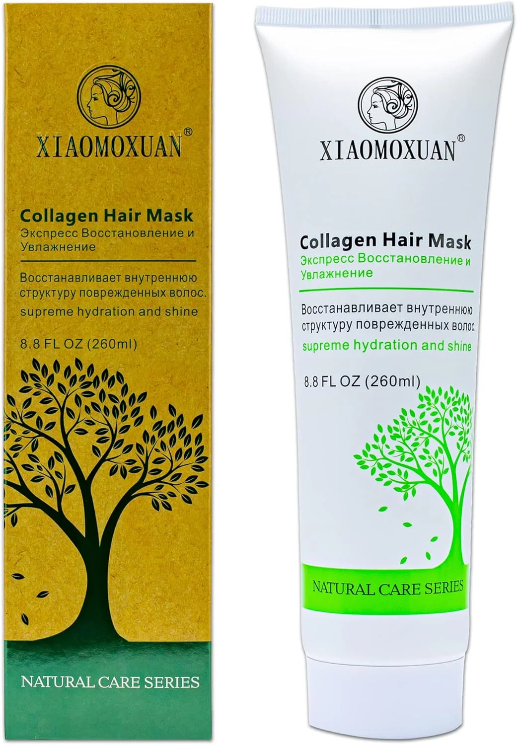 ماسک کلاژن ارگانیک Xiaomoxuan - مرطوب کننده و نرم کننده عمقی طبیعی برای موهای خشک و آسیب دیده - درمان براق کننده گیاهی و ماسک ترمیم موخوره ماسک کلاژن ارگانیک Xiaomoxuan - مرطوب کننده و نرم کننده عمقی طبیعی برای موهای خشک و آسیب دیده - درمان براق کننده گیاهی و ماسک ترمیم موخوره