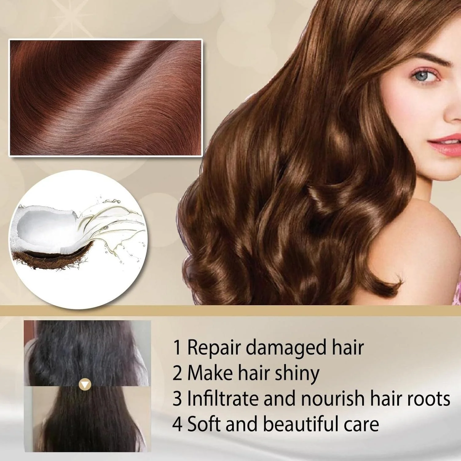 ماسک مو یئوپائو برای موهای فر، ماسک موی روغنی برای موهای خشک و آسیب دیده، کرم حجم دهنده فر برای ترمیم عمقی موهای آسیب دیده و تغذیه پوست سر ماسک مو یئوپائو برای موهای فر، ماسک موی روغنی برای موهای خشک و آسیب دیده، کرم حجم دهنده فر برای ترمیم عمقی موهای آسیب دیده و تغذیه پوست سر