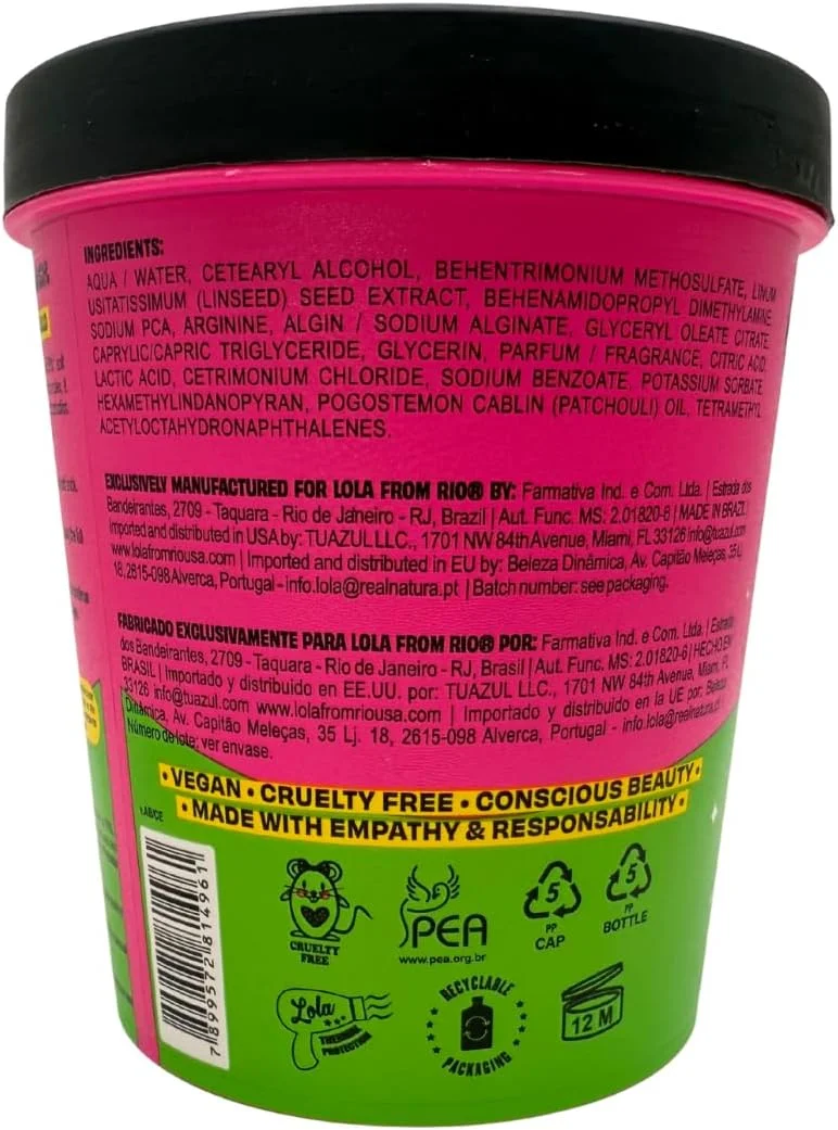 ماسک صاف کننده مو Xapadinha، ۴۵۰ گرم | کنترل وز و هم ترازی فیبر با کمپلکس فعال | مناسب موهای صاف یا تحت درمان شیمیایی