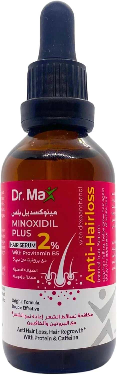 سرم مو دکتر مکس ماینوکسیدیل پلاس 2% حاوی پروویتامین B5 (دکسپانتنول)، ضد ریزش مو، رویش مجدد مو حاوی پروتئین و کافئین سرم مو دکتر مکس ماینوکسیدیل پلاس 2% حاوی پروویتامین B5 (دکسپانتنول)، ضد ریزش مو، رویش مجدد مو حاوی پروتئین و کافئین