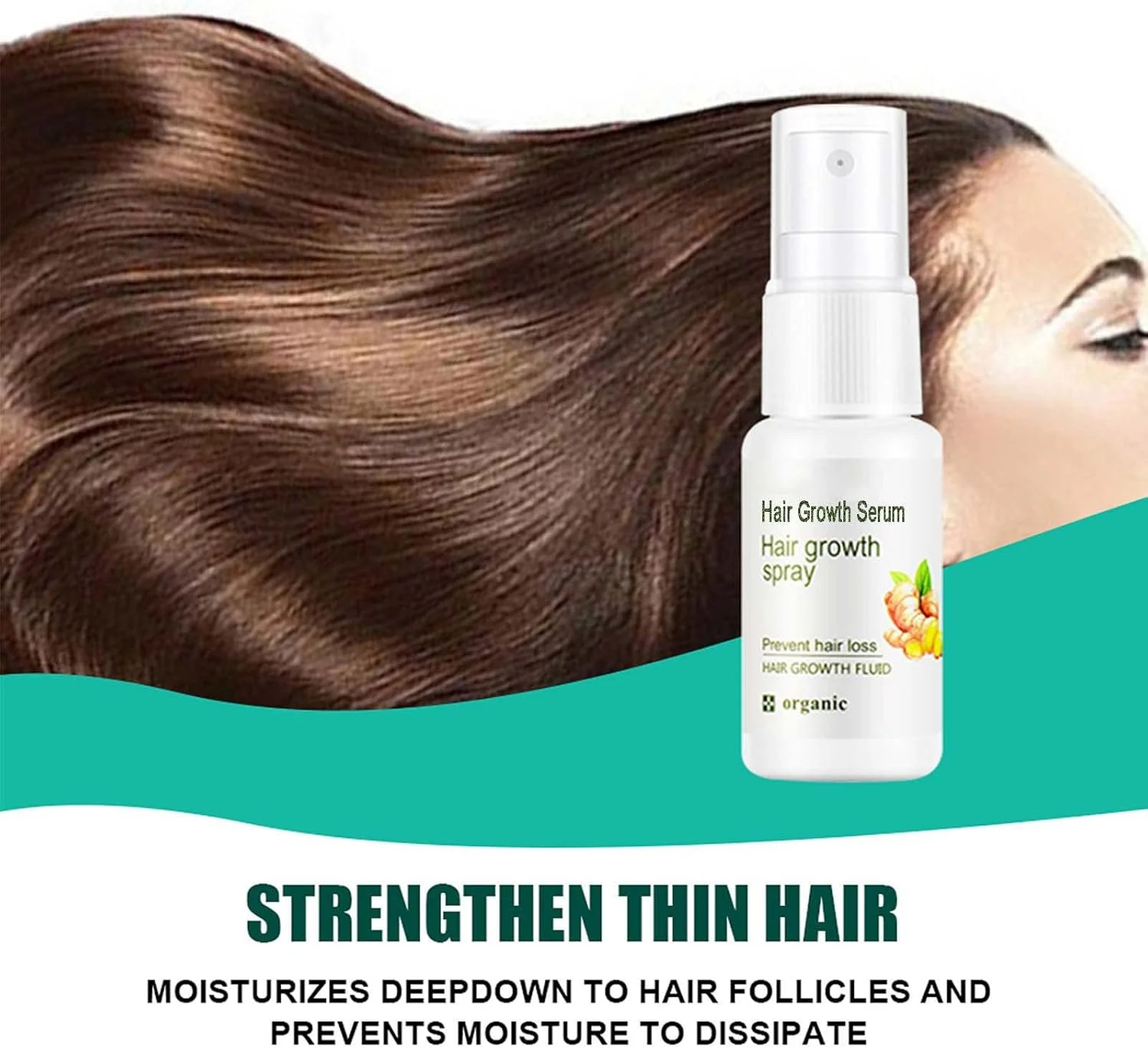 سرم رشد مو، اسپری و تقویت کننده رشد مو، اسپری ضخیم کننده مو و مراقبت از موی سر، ترمیم کننده فولیکول های مو، سرم های مو برای رشد مو، درمان ضد ریزش مو و رویش مجدد مو برای زنان و مردان، 20 میلی لیتر