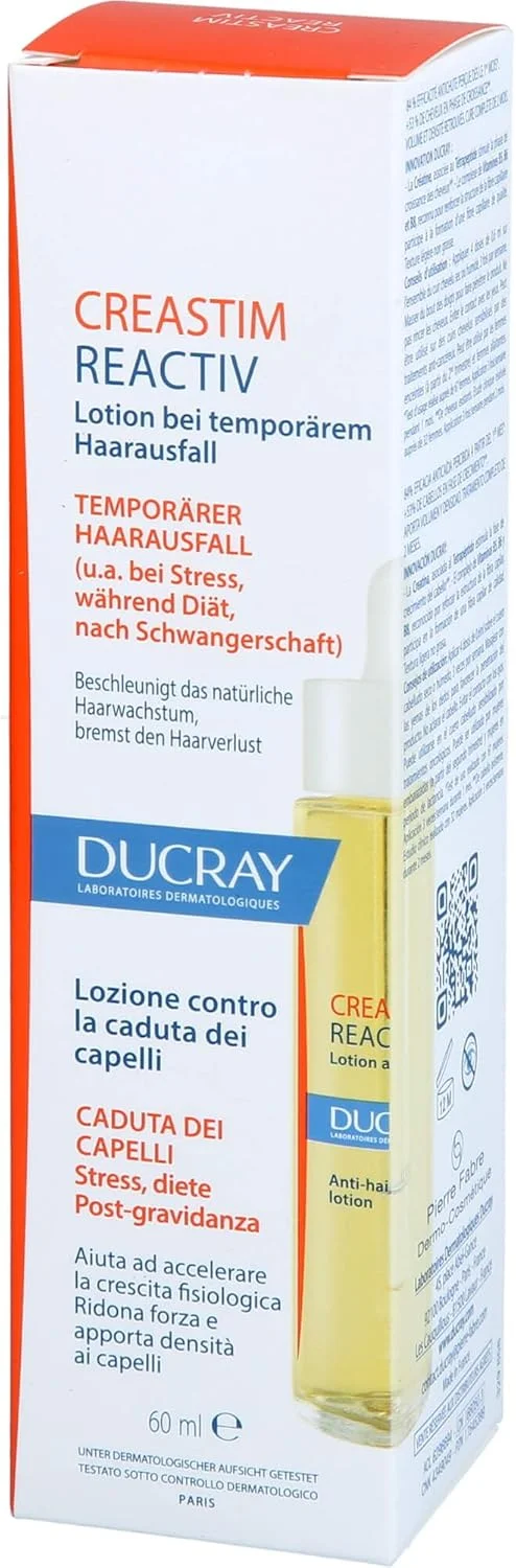 لوسیون ضد ریزش مو دوکری کراستیم - برای ریزش موی موقتی زنانه ناشی از استرس، خستگی و پس از بارداری - اسپری پمپی 2X30 میلی لیتر