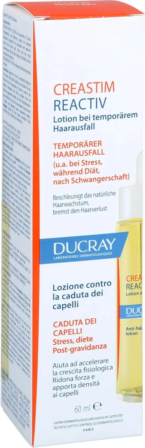 لوسیون ضد ریزش مو دوکری کراستیم - برای ریزش موی موقتی زنانه ناشی از استرس، خستگی و پس از بارداری - اسپری پمپی 2X30 میلی لیتر