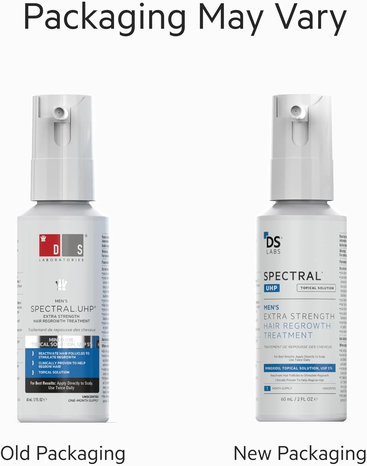 سرم افزایش تراکم موی آقایان DS Labs Spectral.UHP حاوی 5% ماینوکسیدیل - فرمول موضعی با قدرت فوق العاده برای موهایی با ظاهر ضخیم تر، هدف قرار دادن نازک شدن در ناحیه تاج سر، با فناوری نانوزوم، 60 میلی لیتر سرم افزایش تراکم موی آقایان DS Labs Spectral.UHP حاوی 5% ماینوکسیدیل - فرمول موضعی با قدرت فوق العاده برای موهایی با ظاهر ضخیم تر، هدف قرار دادن نازک شدن در ناحیه تاج سر، با فناوری نانوزوم، 60 میلی لیتر