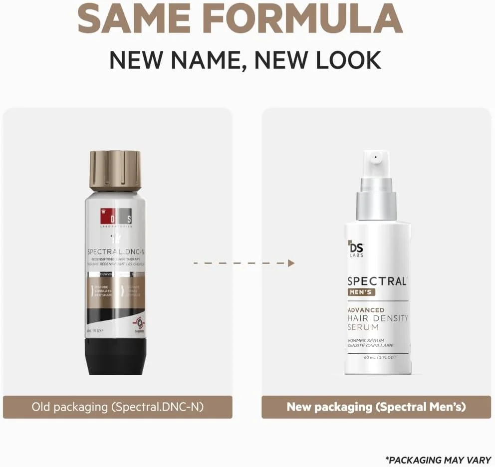 سرم افزایش تراکم مو مردانه DS Labs Spectral، فرمول Spectral.DNC-N - تقویت کننده، ضخیم کننده، کاهش ریزش، ایمن برای موهای رنگ شده، 60 میلی لیتر، بسته بندی ممکن است متفاوت باشد سرم افزایش تراکم مو مردانه DS Labs Spectral، فرمول Spectral.DNC-N - تقویت کننده، ضخیم کننده، کاهش ریزش، ایمن برای موهای رنگ شده، 60 میلی لیتر، بسته بندی ممکن است متفاوت باشد