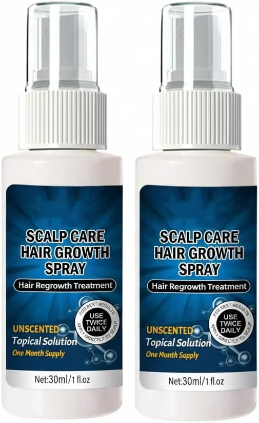 اسپری مراقبت از پوست سر و رشد مو Azonee، 30 میلی لیتر، درمان ضد ریزش مو برای زنان و مردان، سرم رشد مو، سرم پوست سر برای رشد مو، اسپری درمان ریزش مو مردانه (2 عدد)