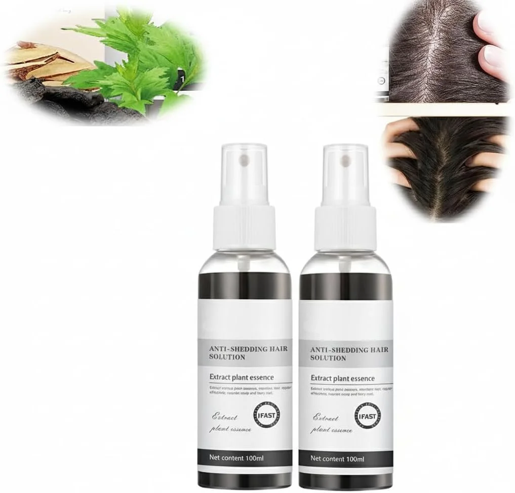 اسپری سرم فرمول رشد مو آزونی، تثبیت کننده مو، تغذیه کننده ریشه مو، محلول ضد ریزش برای موهای ضخیم تر و سالم تر (2 عدد)