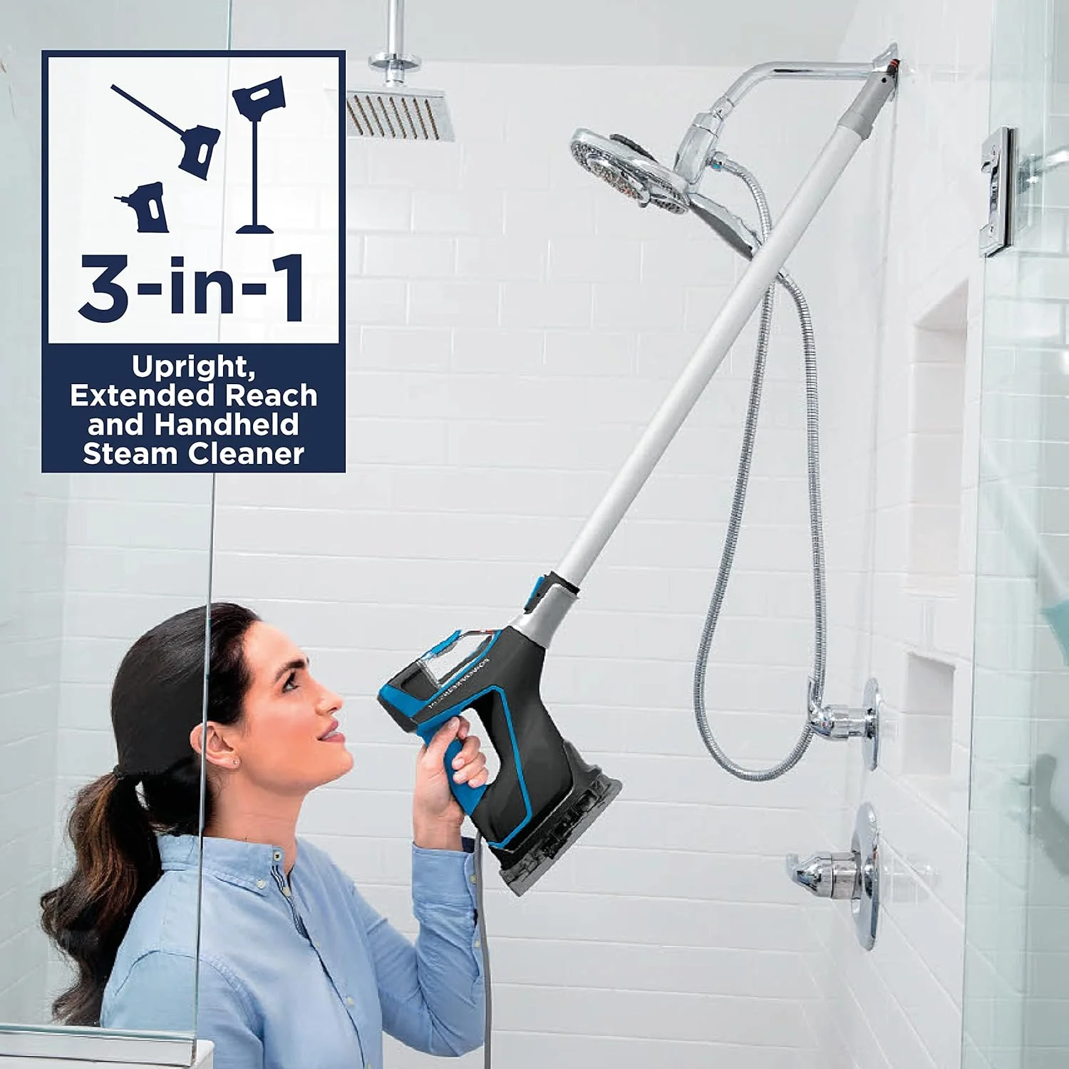 بخارشوی باریک و قدرتمند بیسل پاور فرش | بخارشوی 3 در 1 | تبدیل از کف شوی به بخارشوی دستی | مدل 2234E