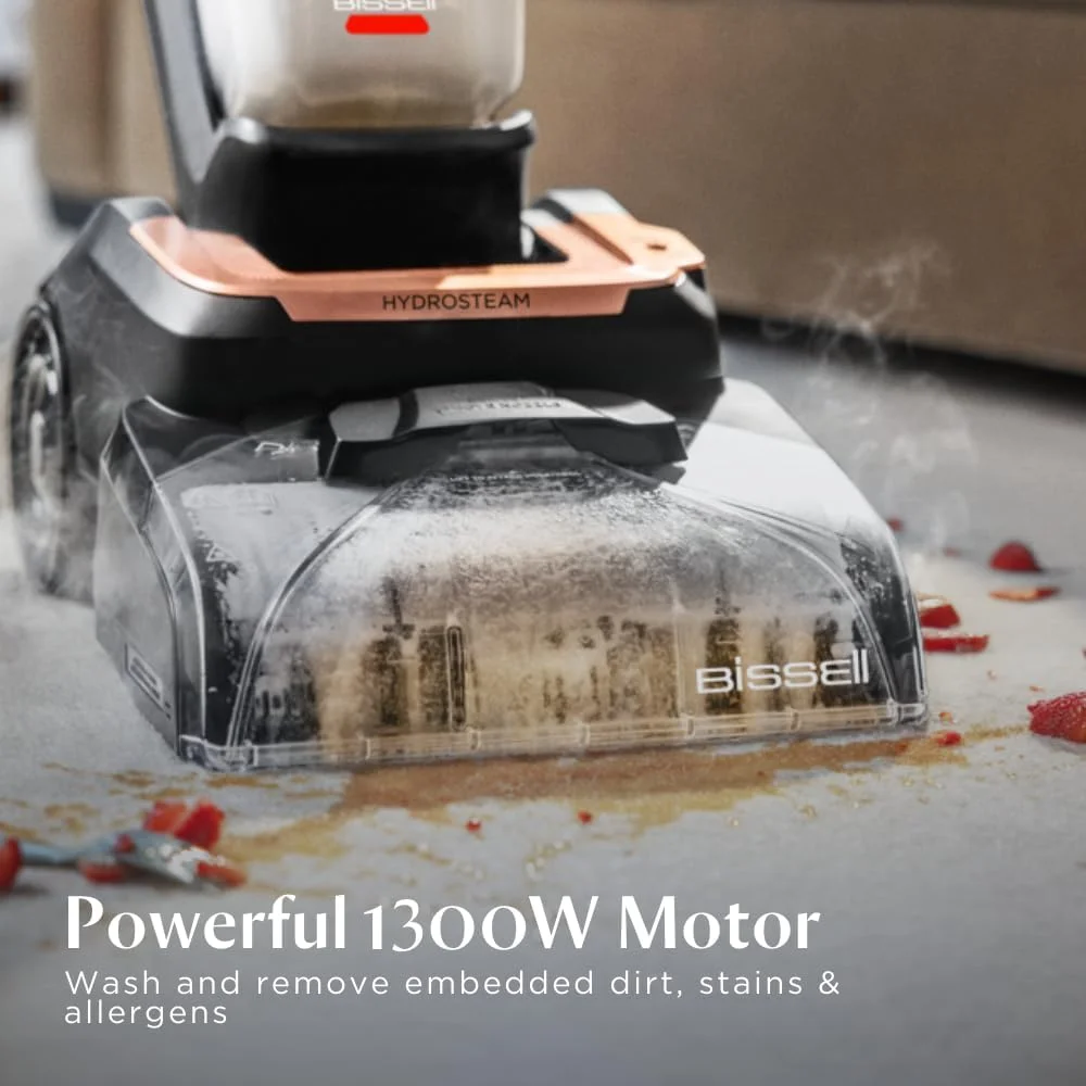 دستگاه تمیز کننده عمیق فرش BISSELL Revolution HydroSteam مدل 3672E – تنها دستگاه تمیز کننده فرش با فناوری قدرتمند بخار برای فرش و روکش مبلمان، مخزن بزرگ دستگاه تمیز کننده عمیق فرش BISSELL Revolution HydroSteam مدل 3672E – تنها دستگاه تمیز کننده فرش با فناوری قدرتمند بخار برای فرش و روکش مبلمان، مخزن بزرگ