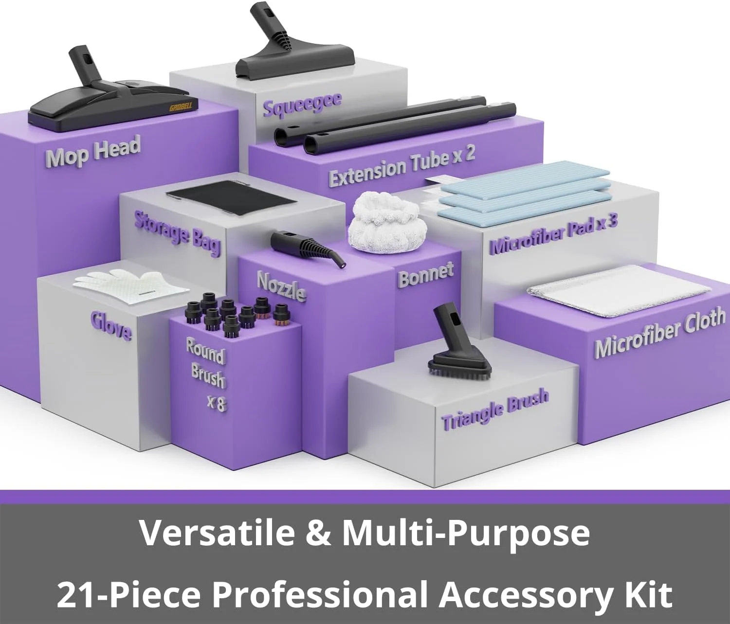 بخارشوی Awasky: گرم شدن سریع در 50 ثانیه - کیت 21 قطعه - مخزن 2.2 لیتری با قابلیت پر کردن مجدد در هر زمان - بدون نیاز به خنک شدن - شلنگ جداشدنی، بخارشوی چند منظوره برای خانه، ماشین، تخت، مبلمان، کاشی، دوغاب، کف و آشپزخانه، خاکستری بخارشوی Awasky: گرم شدن سریع در 50 ثانیه - کیت 21 قطعه - مخزن 2.2 لیتری با قابلیت پر کردن مجدد در هر زمان - بدون نیاز به خنک شدن - شلنگ جداشدنی، بخارشوی چند منظوره برای خانه، ماشین، تخت، مبلمان، کاشی، دوغاب، کف و آشپزخانه، خاکستری