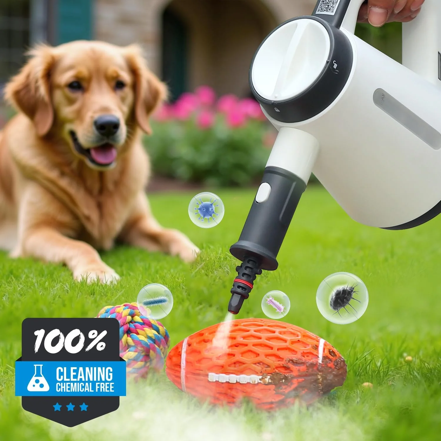 بخارشوی دستی تحت فشار Bielmeier - شروع سریع 15 ثانیه ای، چند منظوره برای خانه، آشپزخانه، حمام، 8 لوازم جانبی، بدون مواد شیمیایی، راه حل تمیز کننده ایمن و کارآمد، سفید بخارشوی دستی تحت فشار Bielmeier - شروع سریع 15 ثانیه ای، چند منظوره برای خانه، آشپزخانه، حمام، 8 لوازم جانبی، بدون مواد شیمیایی، راه حل تمیز کننده ایمن و کارآمد، سفید