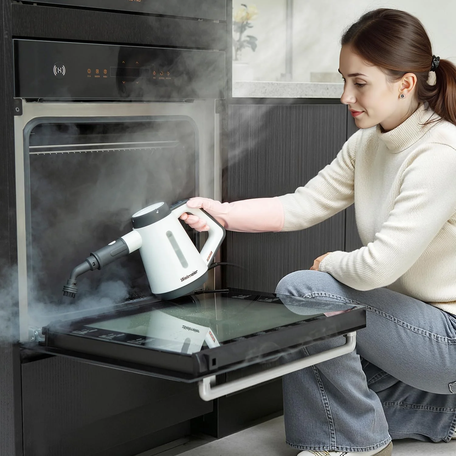 بخارشوی دستی تحت فشار Bielmeier - شروع سریع 15 ثانیه ای، چند منظوره برای خانه، آشپزخانه، حمام، 8 لوازم جانبی، بدون مواد شیمیایی، راه حل تمیز کننده ایمن و کارآمد، سفید بخارشوی دستی تحت فشار Bielmeier - شروع سریع 15 ثانیه ای، چند منظوره برای خانه، آشپزخانه، حمام، 8 لوازم جانبی، بدون مواد شیمیایی، راه حل تمیز کننده ایمن و کارآمد، سفید