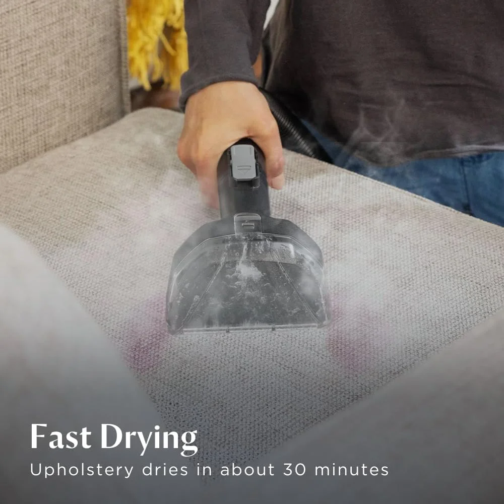 بیسل اسپات کلین هیدرو استیم 3700E - تمیز کننده عمیق قابل حمل با فناوری هیدرو استیم، از بین بردن قدرتمند لکه ها برای فرش ها با قدرت بخار، جمع و جور و سبک بیسل اسپات کلین هیدرو استیم 3700E - تمیز کننده عمیق قابل حمل با فناوری هیدرو استیم، از بین بردن قدرتمند لکه ها برای فرش ها با قدرت بخار، جمع و جور و سبک