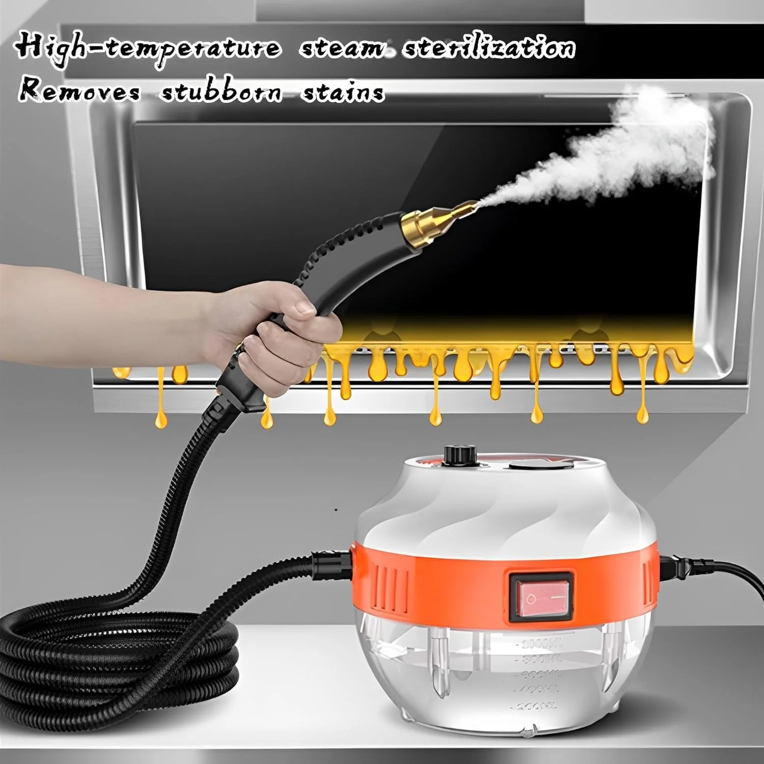 بخارشوی Beauenty، بخارشوی دستی 3800 واتی با فشار و دمای بالا به همراه 3 سری برس، بخارشوی قابل حمل با 6 حالت قابل تنظیم برای آشپزخانه، حمام، فرش، خودرو، مبلمان و کاشی بخارشوی Beauenty، بخارشوی دستی 3800 واتی با فشار و دمای بالا به همراه 3 سری برس، بخارشوی قابل حمل با 6 حالت قابل تنظیم برای آشپزخانه، حمام، فرش، خودرو، مبلمان و کاشی