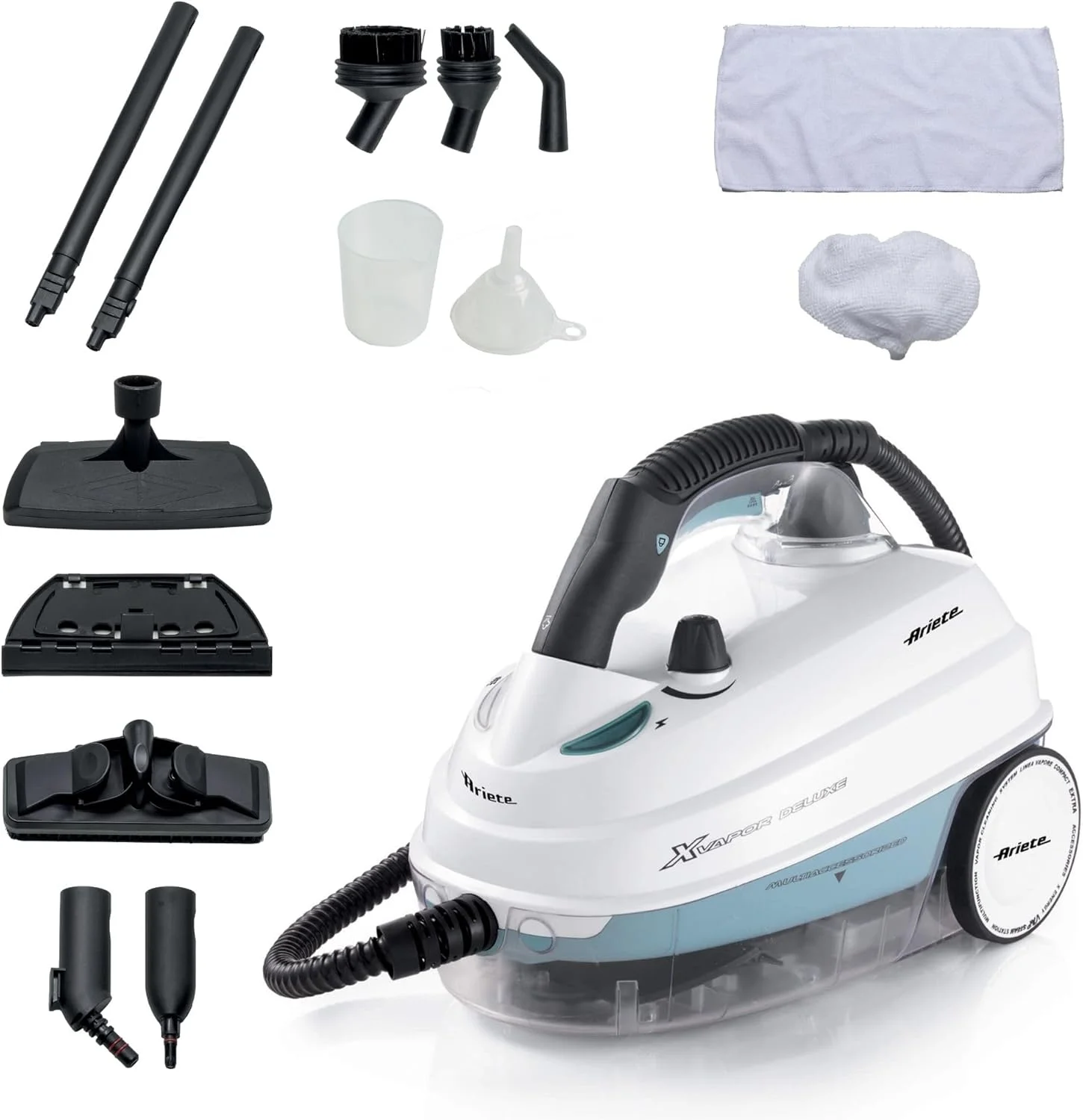 بخارشوی چند منظوره آریته مدل 4146 X-Vapor Deluxe مناسب برای کف، فرش، روکش خودرو، لباس و پنجره، زمان گرم شدن 8 دقیقه