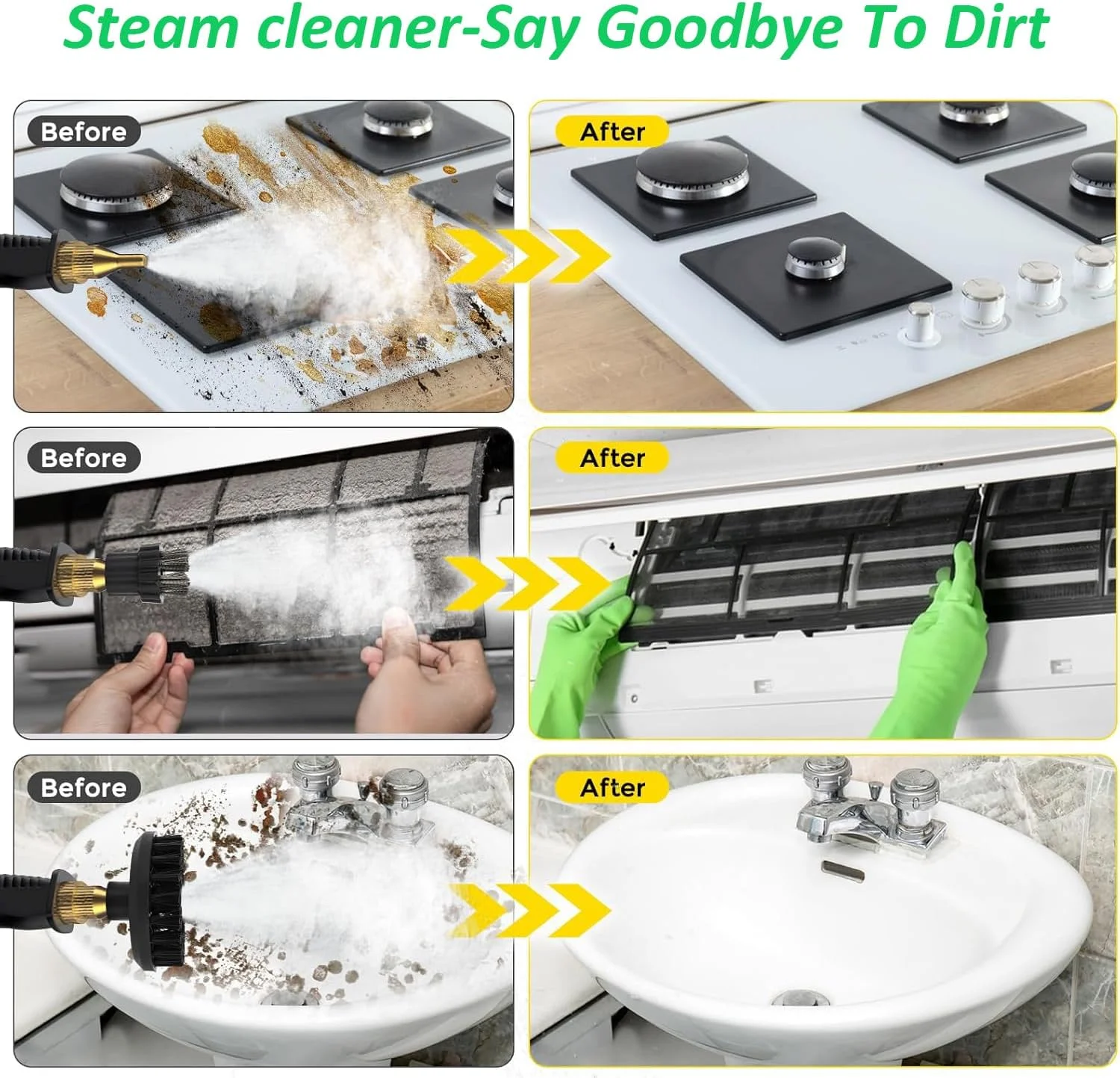 بخارشوی دستی آنجو با صفحه لمسی، مخزن آب بزرگ 1.5 لیتری، بخارشوی قابل حمل، 6 دنده قابل تنظیم، دستگاه تمیز کننده بخار پرفشار با درجه حرارت بالا برای خانه، آشپزخانه، حمام، ماشین بخارشوی دستی آنجو با صفحه لمسی، مخزن آب بزرگ 1.5 لیتری، بخارشوی قابل حمل، 6 دنده قابل تنظیم، دستگاه تمیز کننده بخار پرفشار با درجه حرارت بالا برای خانه، آشپزخانه، حمام، ماشین