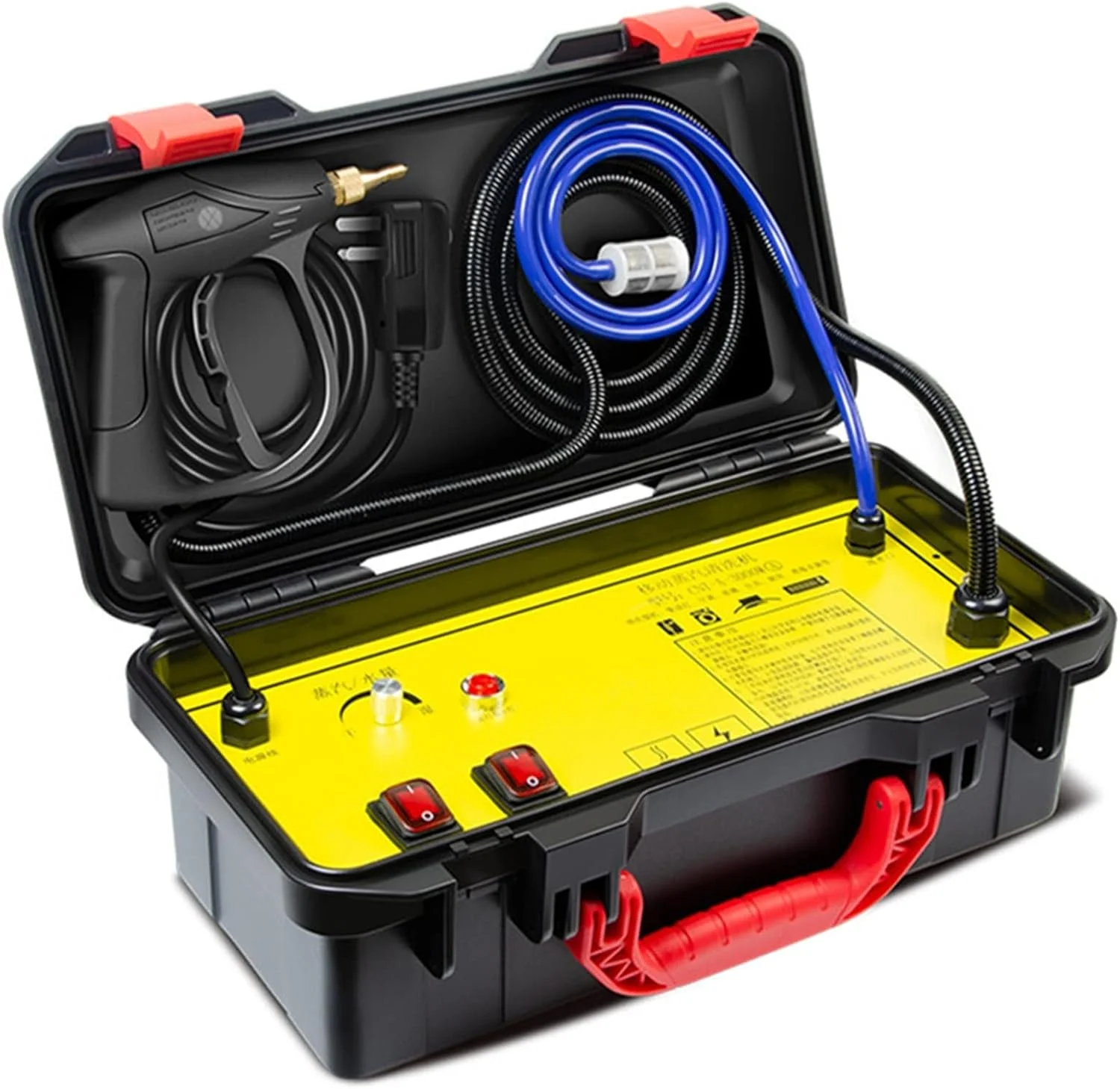 بخارشوی دستی AJWYSOI 3000W، دستگاه تمیز کننده برقی بخار با فشار 4.5 بار، دمای بالا و فشار قوی، مناسب برای تمیز کردن کولر گازی، هود، خودرو، کاشی و سرامیک و جزئیات خودرو برای مصارف خانگی بخارشوی دستی AJWYSOI 3000W، دستگاه تمیز کننده برقی بخار با فشار 4.5 بار، دمای بالا و فشار قوی، مناسب برای تمیز کردن کولر گازی، هود، خودرو، کاشی و سرامیک و جزئیات خودرو برای مصارف خانگی