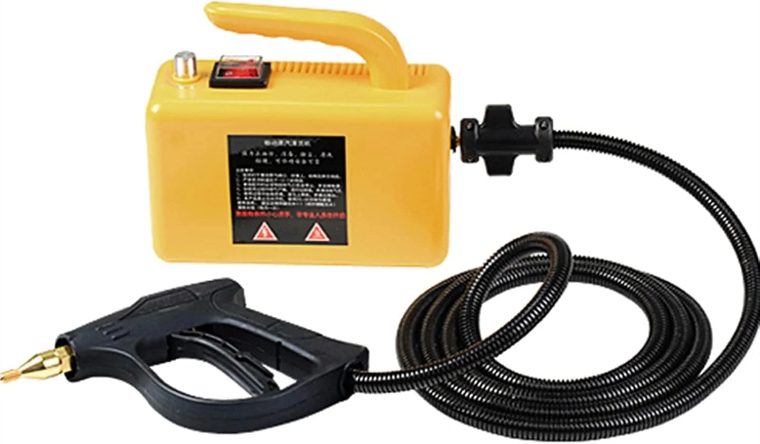 دستگاه بخارشوی قابل تنظیم با دمای بالا و فشار قوی برای تمیز کردن منزل، دستگاه تمیز کننده بخار برای تهویه مطبوع (رنگ: زرد) دستگاه بخارشوی قابل تنظیم با دمای بالا و فشار قوی برای تمیز کردن منزل، دستگاه تمیز کننده بخار برای تهویه مطبوع (رنگ: زرد)