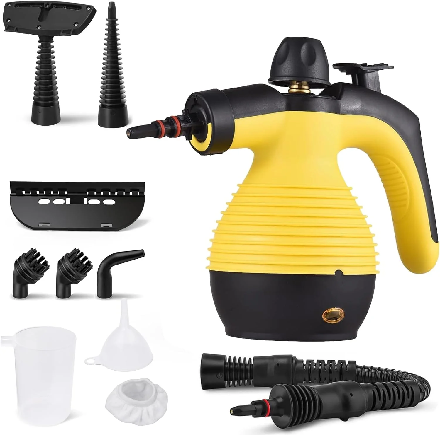 بخارشوی دستی 1500 واتی Defsedar، بخارشوی چند منظوره قابل حمل برای مصارف خانگی با قفل ایمنی و کیت لوازم جانبی 9 تکه برای از بین بردن جرم و کثیفی، 110V-240V