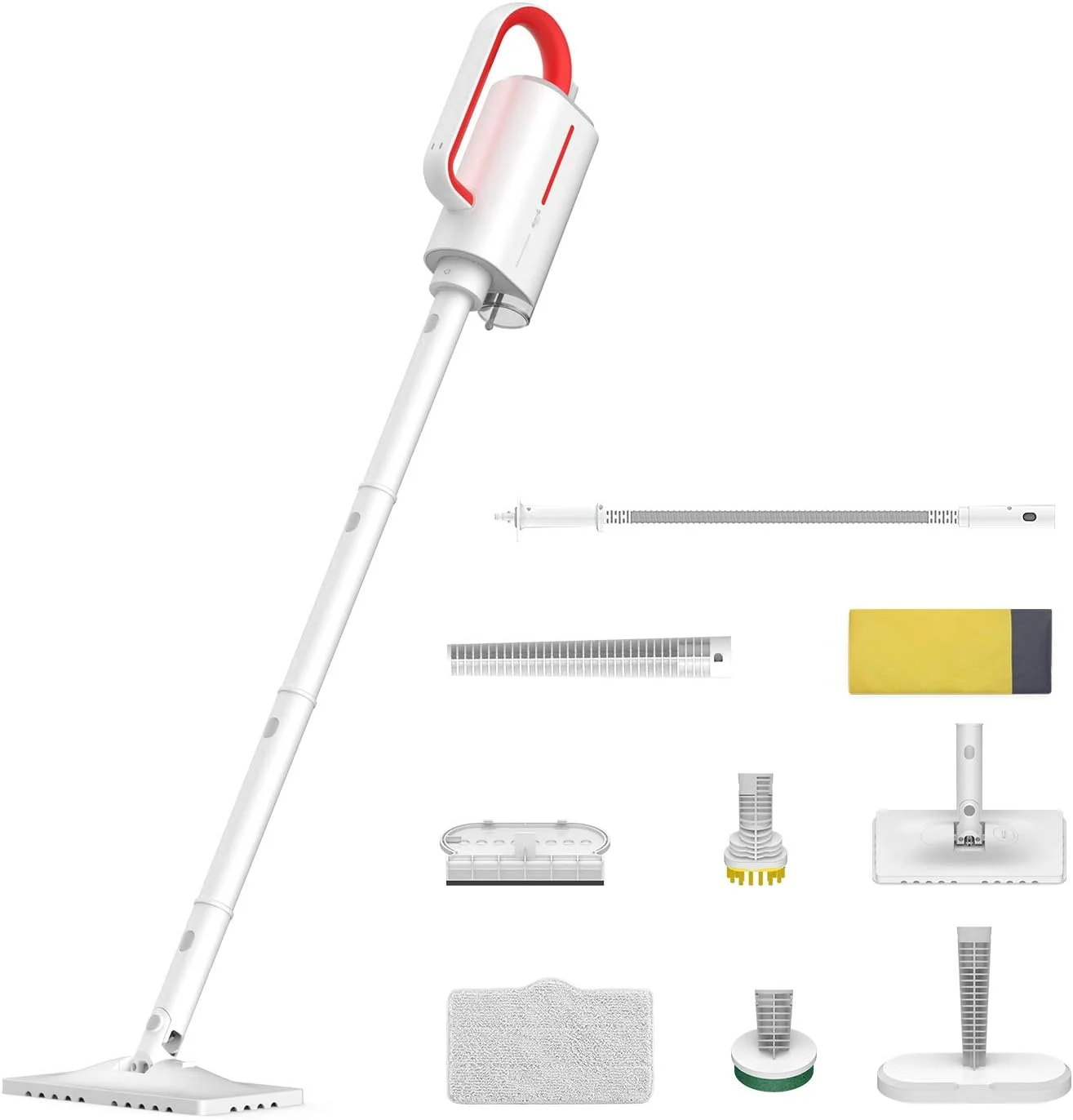 بخارشوی سیمی Deerma، بخارشوی چند منظوره با بخارشوی دستی جداشدنی برای تمیز کردن کاشی، فرش، کف سخت، آشپزخانه، پنجره ها، مبلمان و لباس، بخارشوی کل خانه، سفید…، 1