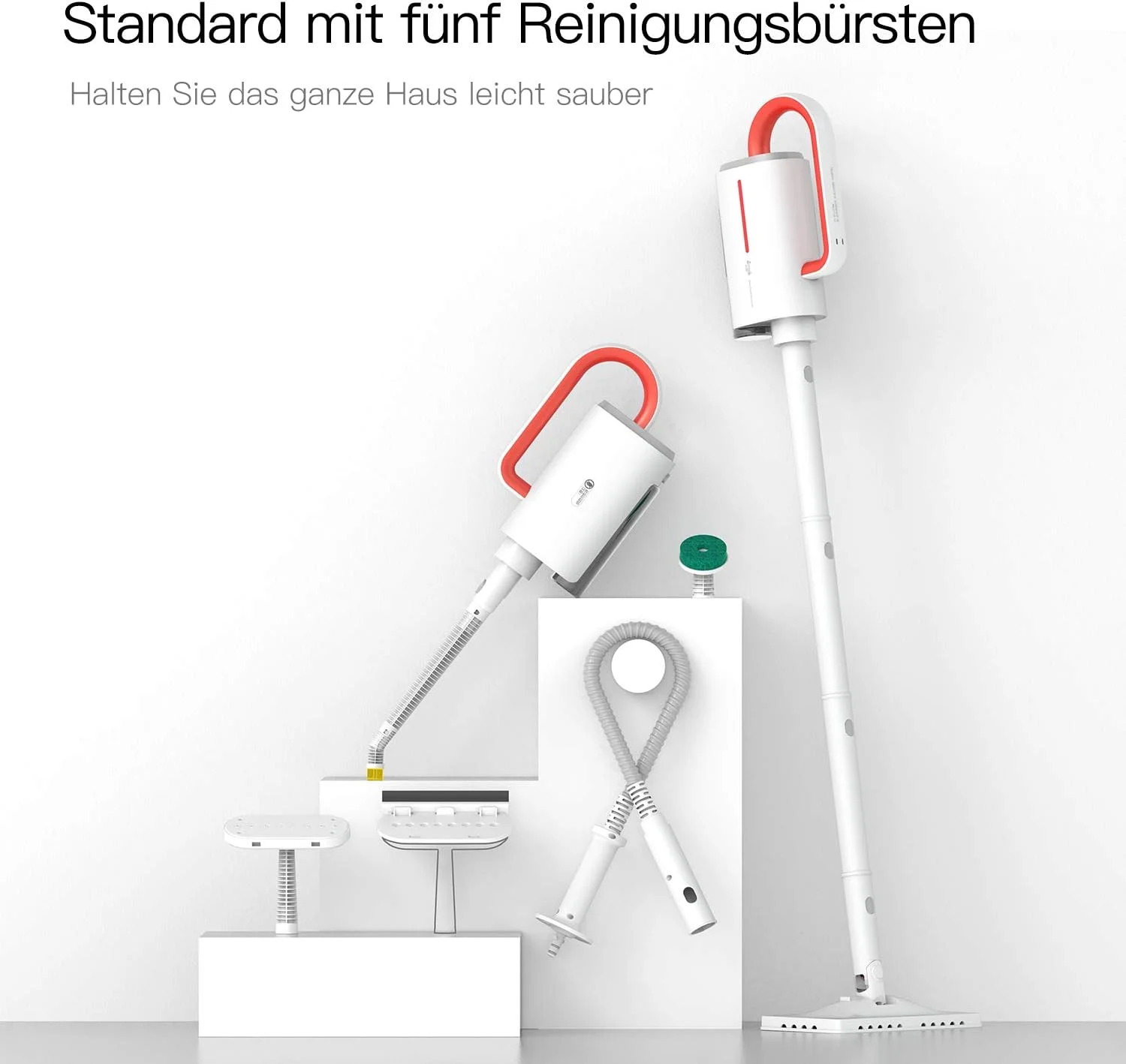 بخارشوی سیمی Deerma، بخارشوی چند منظوره با بخارشوی دستی جداشدنی برای تمیز کردن کاشی، فرش، کف سخت، آشپزخانه، پنجره ها، مبلمان و لباس، بخارشوی کل خانه، سفید…، 1 بخارشوی سیمی Deerma، بخارشوی چند منظوره با بخارشوی دستی جداشدنی برای تمیز کردن کاشی، فرش، کف سخت، آشپزخانه، پنجره ها، مبلمان و لباس، بخارشوی کل خانه، سفید…، 1
