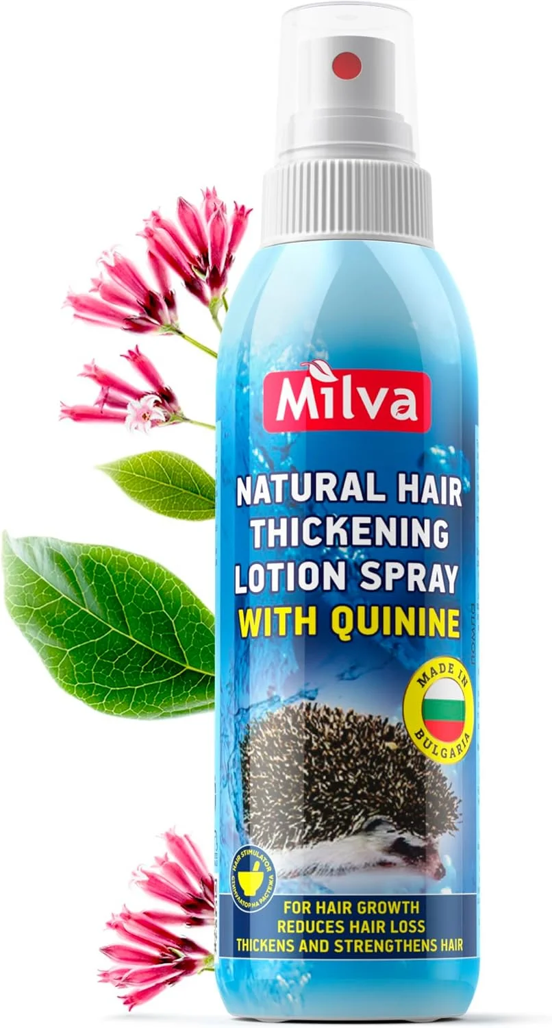 اسپری ضخیم کننده مو میلوا با عصاره کینین | درمان ریزش مو برای زنان و مردان | تونیک محرک آب مو بدون نیاز به آبکشی | اسپری رشد مو | تغذیه کننده پوست سر، تحریک رشد مجدد مو | 200 میلی لیتر
