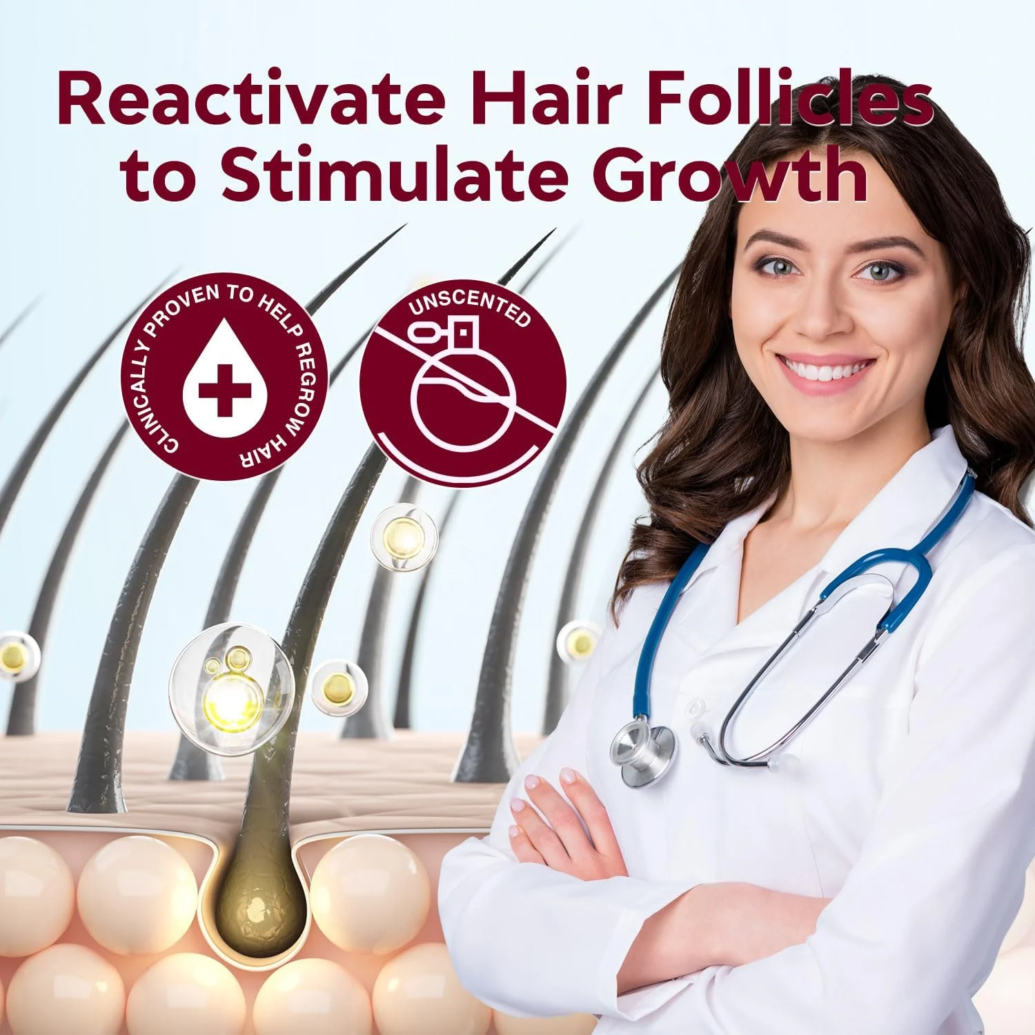 اسپری رشد موی 5% ماینوکسیدیل برای زنان: سرم رشد مجدد مو برای موهای قوی تر، ضخیم تر و بلندتر، 56 میلی لیتر