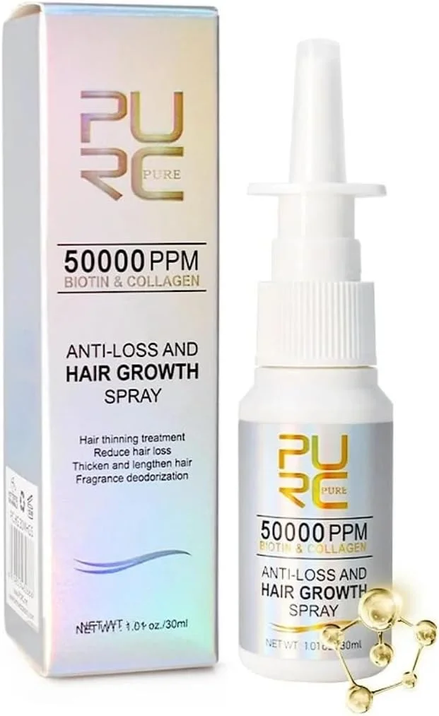 اسپری ضد ریزش و رشد مو NIKITA.VIVI حجم 30 میلی لیتر، سرم رشد مو حاوی 50000 PPM بیوتین و کلاژن، درمان نازک شدن مو، کاهش ریزش مو، ضخیم کننده و بلند کننده مو، خوشبو کننده