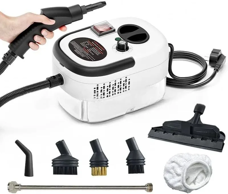 بخارشوی دستی سیف اند هند، 2500 وات فشار قوی، مخزن 1200 میلی لیتری، دارای 3 سری برس، مناسب برای خانه و خودرو