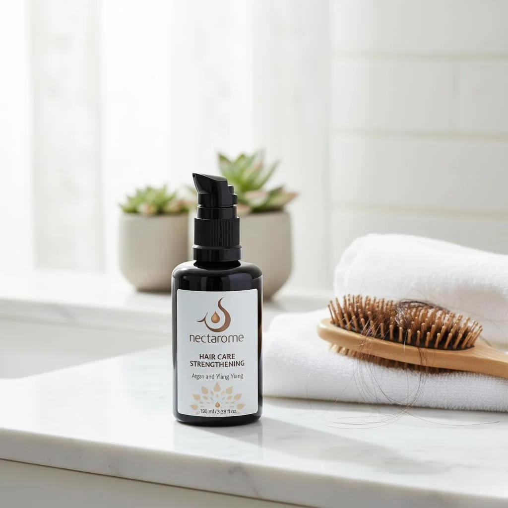 روغن تقویت کننده مو Auramoon Nectarome با آرگان ارگانیک و یلانگ یلانگ - تغذیه عمیق، ترمیم موهای خشک، شکننده و نازک - افزایش رشد و درخشش طبیعی روغن تقویت کننده مو Auramoon Nectarome با آرگان ارگانیک و یلانگ یلانگ - تغذیه عمیق، ترمیم موهای خشک، شکننده و نازک - افزایش رشد و درخشش طبیعی