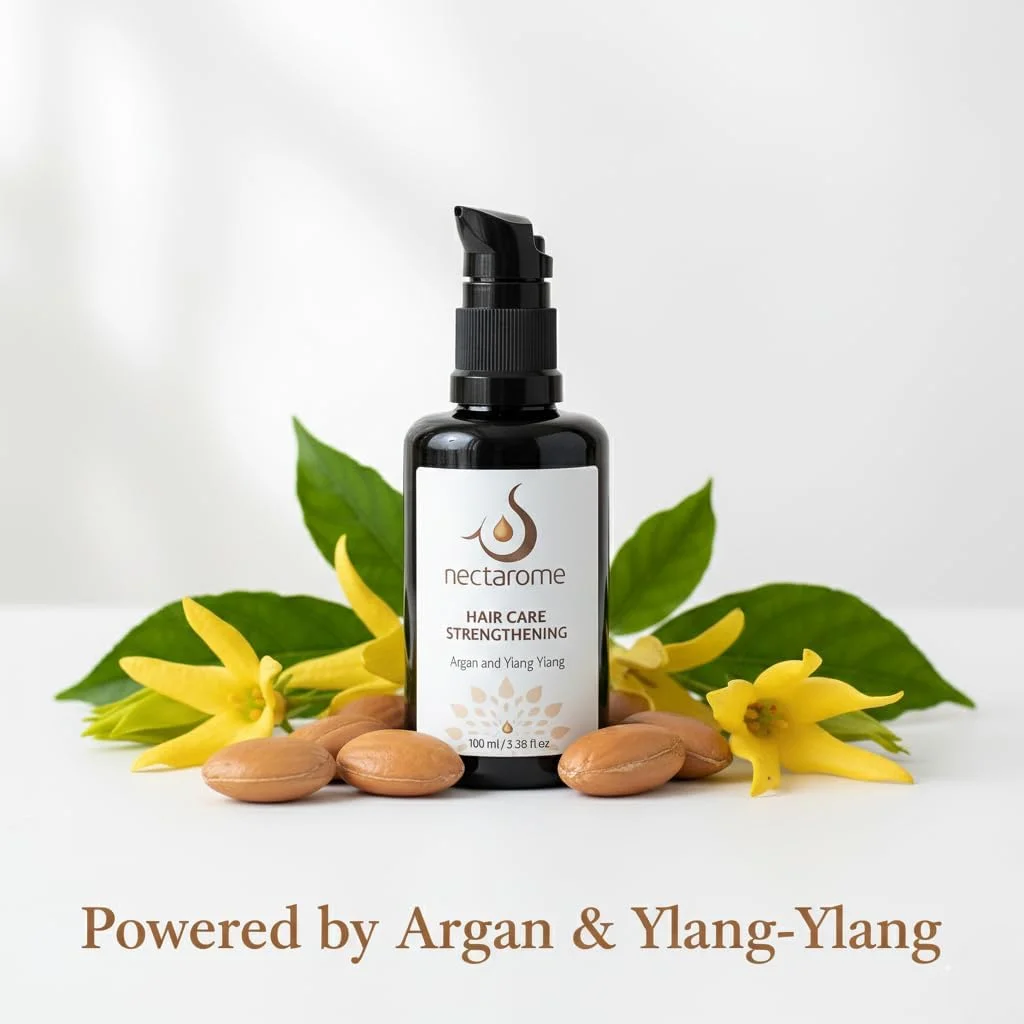 روغن تقویت کننده مو Auramoon Nectarome با آرگان ارگانیک و یلانگ یلانگ - تغذیه عمیق، ترمیم موهای خشک، شکننده و نازک - افزایش رشد و درخشش طبیعی روغن تقویت کننده مو Auramoon Nectarome با آرگان ارگانیک و یلانگ یلانگ - تغذیه عمیق، ترمیم موهای خشک، شکننده و نازک - افزایش رشد و درخشش طبیعی