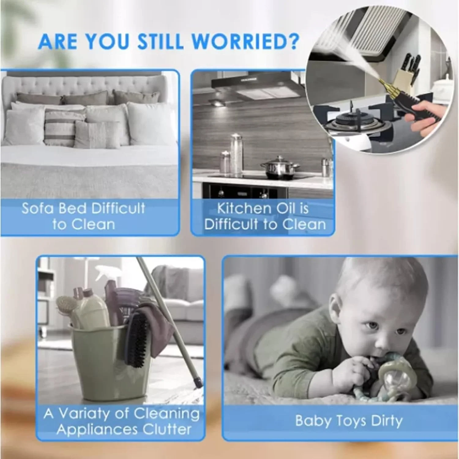 دستگاه بخارشوی دستی فشار قوی Eacam، دستگاه تمیز کننده بخار قابل حمل با دمای بالا 2500 وات 220 ولت، مناسب برای تمیز کردن مبل، خودرو، کف و موارد دیگر دستگاه بخارشوی دستی فشار قوی Eacam، دستگاه تمیز کننده بخار قابل حمل با دمای بالا 2500 وات 220 ولت، مناسب برای تمیز کردن مبل، خودرو، کف و موارد دیگر