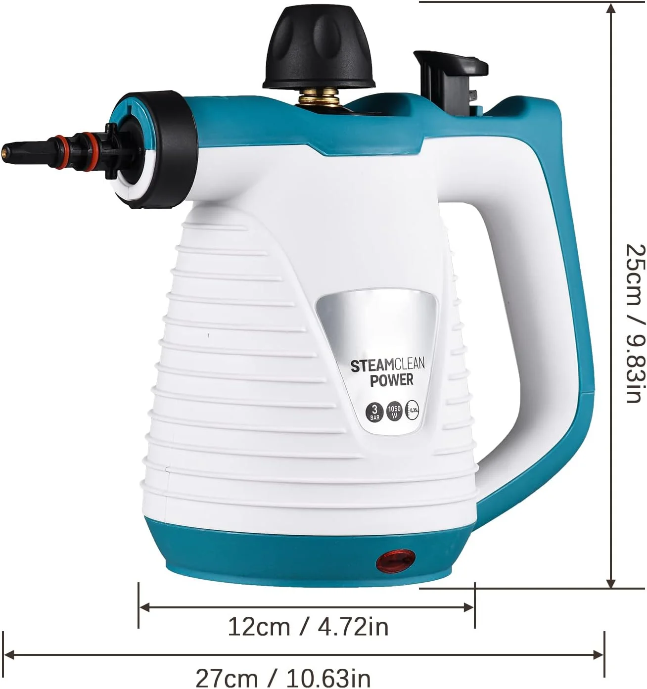 بخارشوی دستی Eacam 1050W با دمای بالا و فشار بخار، به همراه 9 قطعه لوازم جانبی، بخارشوی چند منظوره قابل حمل برای آشپزخانه، مبل، حمام، خودرو و پنجره بخارشوی دستی Eacam 1050W با دمای بالا و فشار بخار، به همراه 9 قطعه لوازم جانبی، بخارشوی چند منظوره قابل حمل برای آشپزخانه، مبل، حمام، خودرو و پنجره