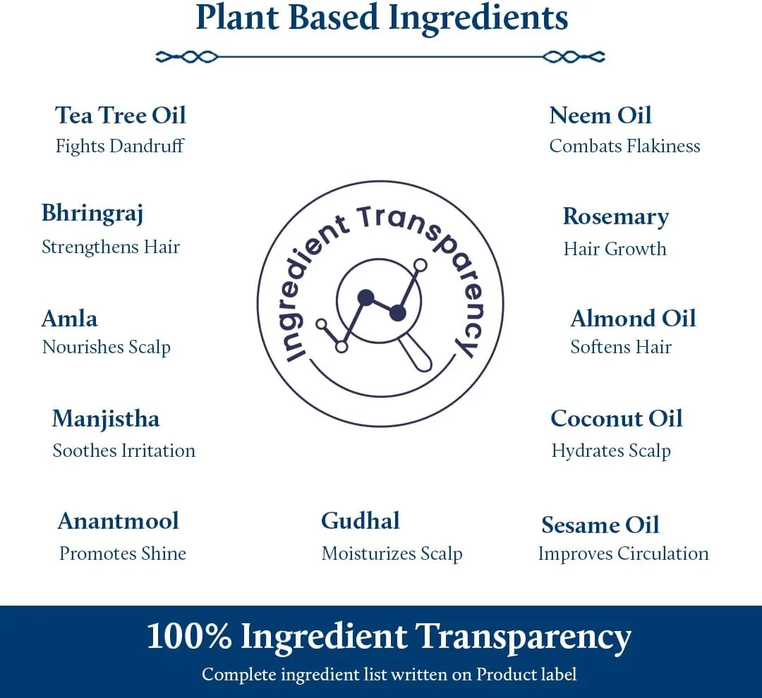 روغن مو ضد شوره سر بلو نکتار با عصاره چریش و درخت چای | روغن موی غیر چسبنده آیورودا برای پوست سر خشک و شوره سر | گیاهی برای آقایان و بانوان (12 گیاه، 100 میلی لیتر) روغن مو ضد شوره سر بلو نکتار با عصاره چریش و درخت چای | روغن موی غیر چسبنده آیورودا برای پوست سر خشک و شوره سر | گیاهی برای آقایان و بانوان (12 گیاه، 100 میلی لیتر)