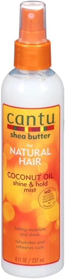 اسپری روغن نارگیل درخشان کننده و نگهدارنده موهای طبیعی Cantu، 237 میلی لیتر (بسته 3 عددی)