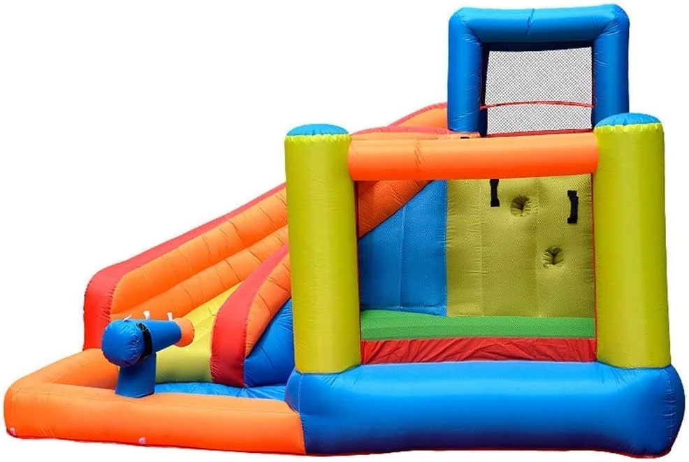 قلعه بادی هانزالا، ترامپولین بادی کودکان، مناسب خانه، تخت جامپینگ سرپوشیده و فضای باز، سرسره مهد کودک