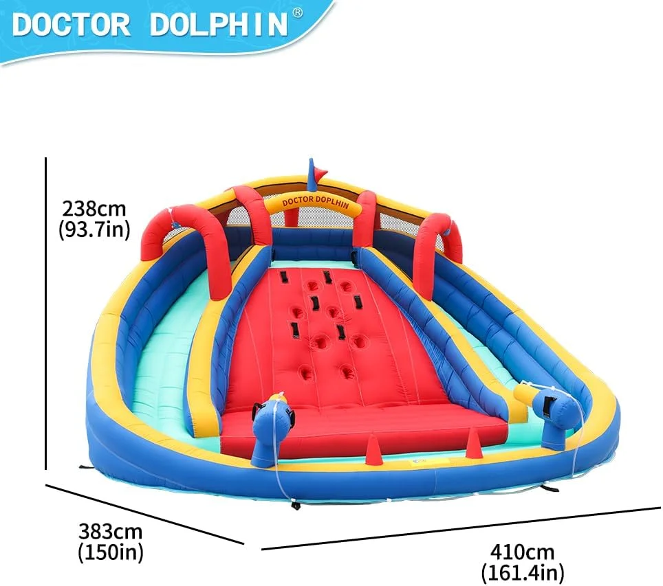 قلعه بادی دکتر دلفین برای کودکان، 238x383x410 سانتی متر